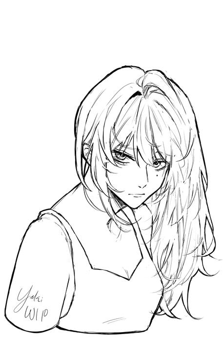 headshot (line art)